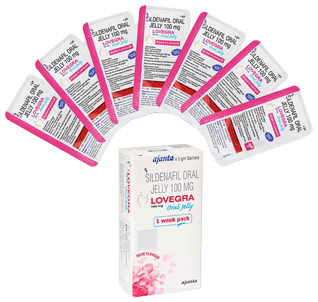 Lovegra Oral Jelly 100 Sildenafil, Kamagra voor Haar